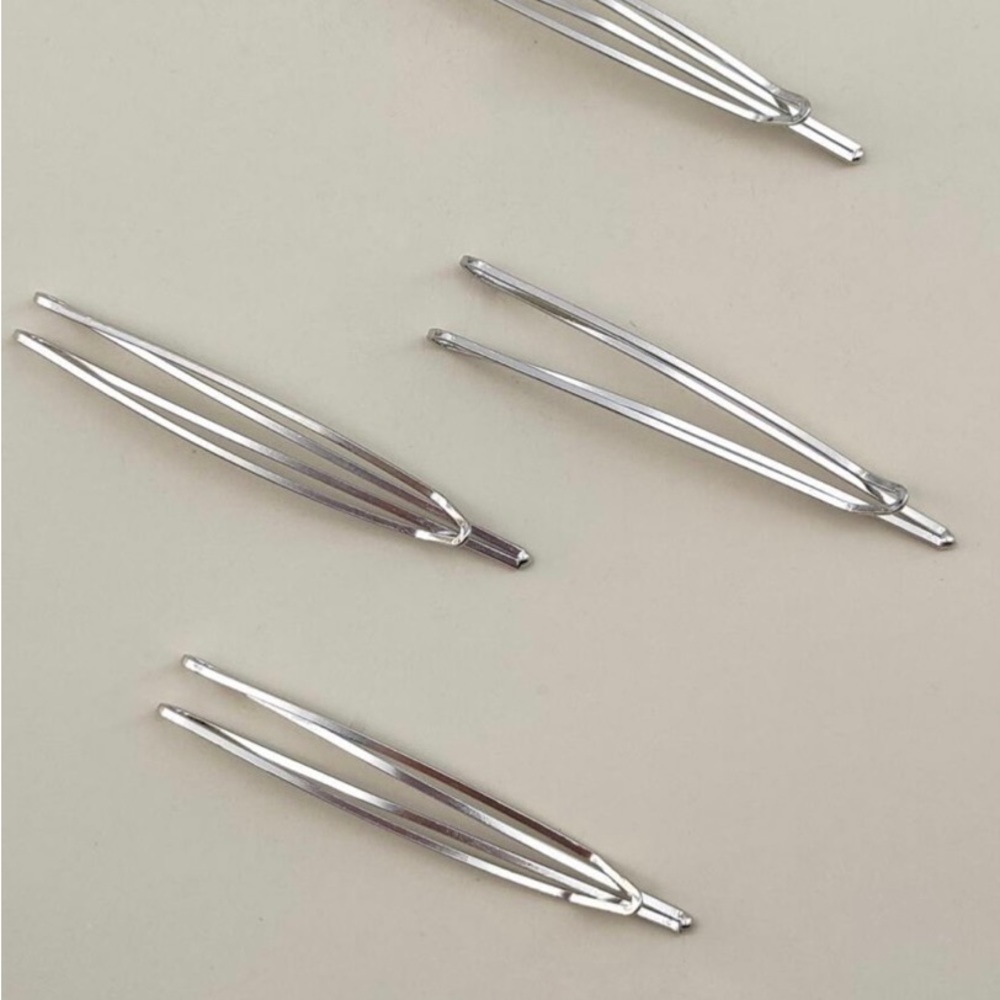 4pc Solid Hair Clip Set - #284